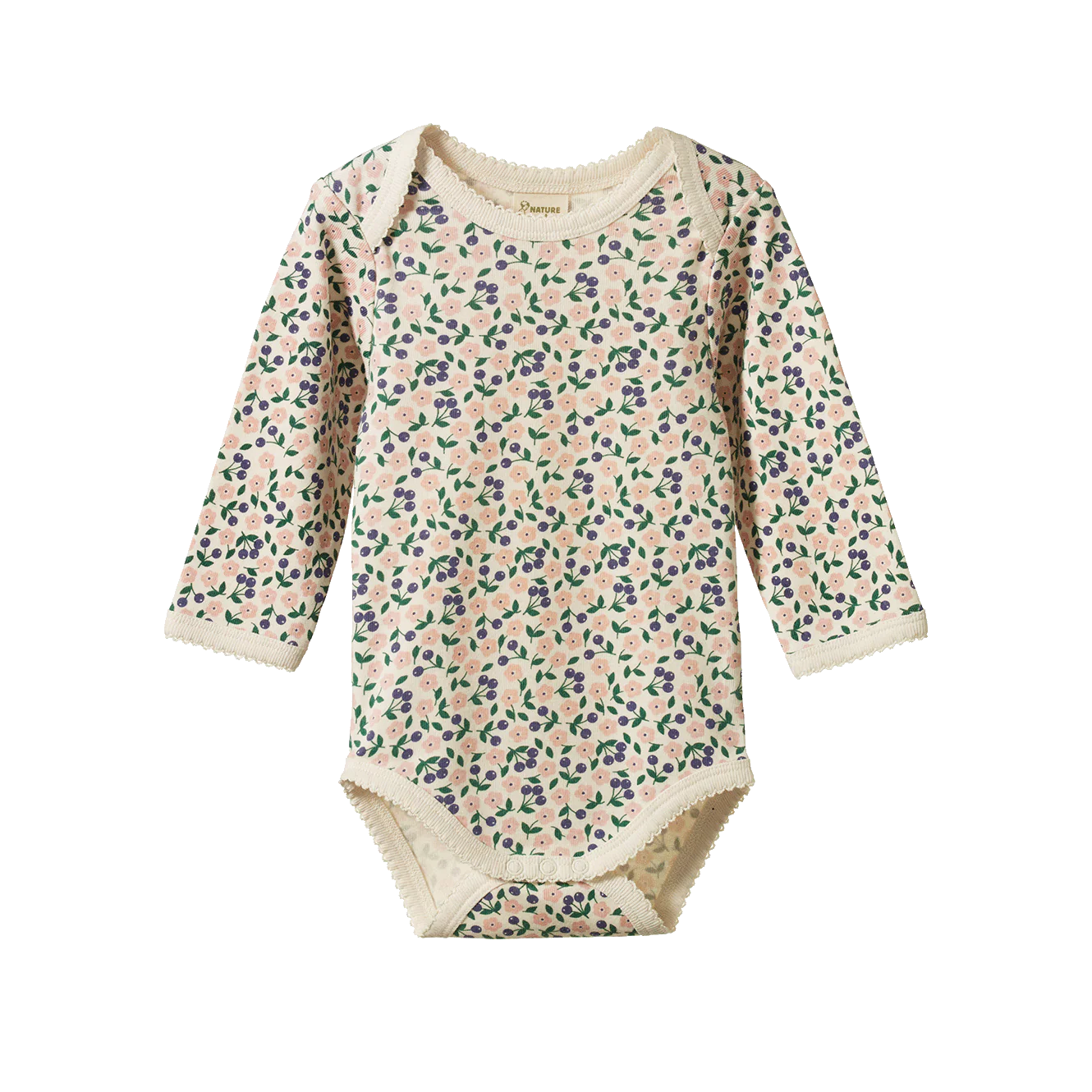 Nature Baby - Long Sleeve Bodysuit - Briarwood Print