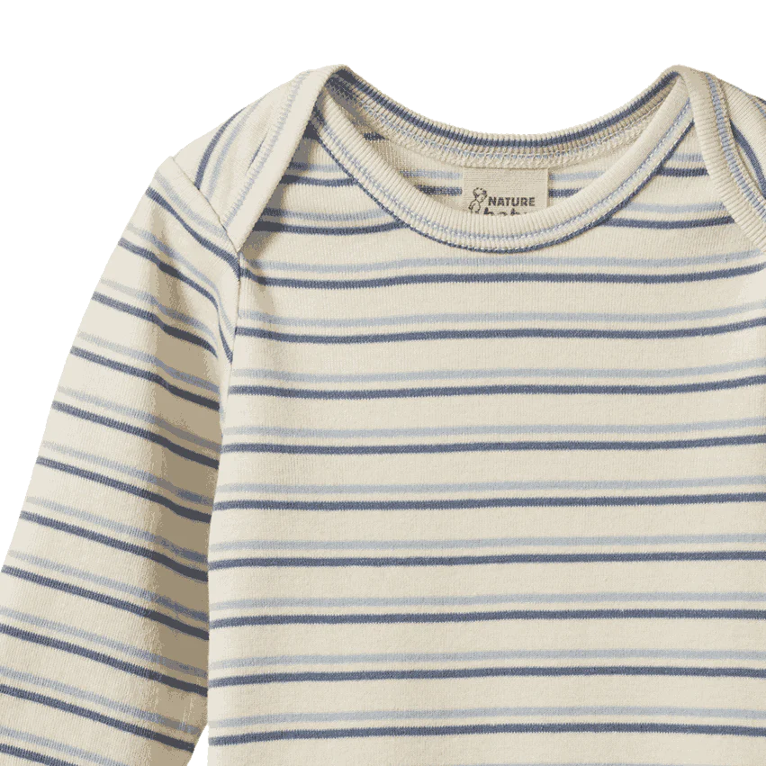 Nature Baby - Long Sleeve Bodysuit - Horizon Stripe
