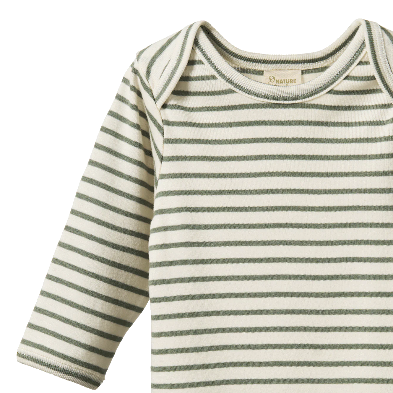 Nature Baby - Long Sleeve Bodysuit - Nettle Sailor Stripe