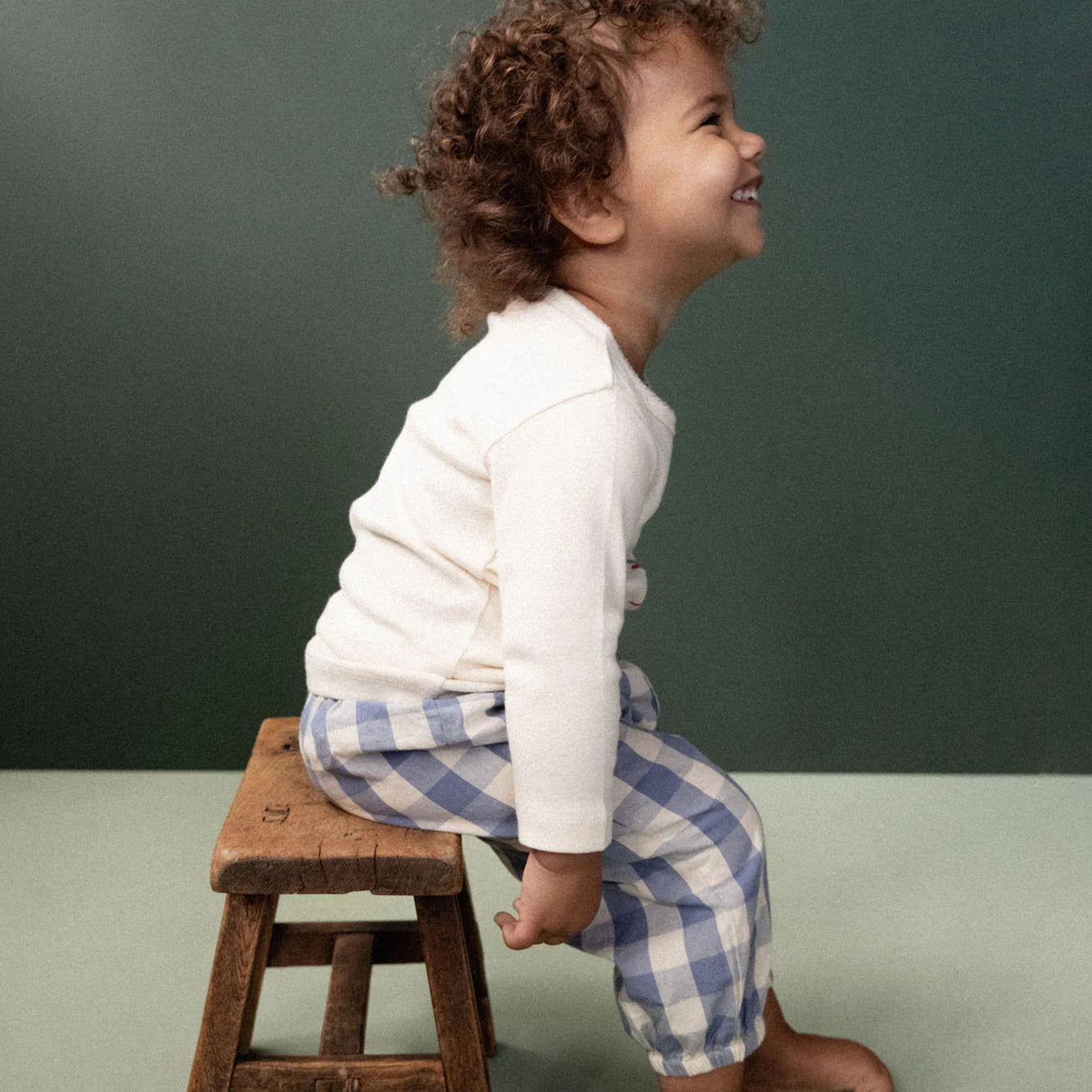 Nature Baby - Long Sleeve Cloud Tee - Bluebelle Natural Print