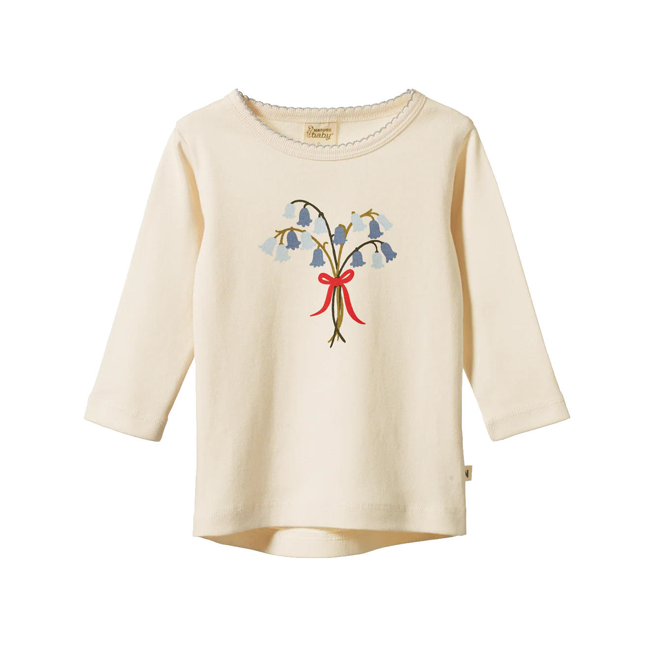 Nature Baby - Long Sleeve Cloud Tee - Bluebelle Natural Print