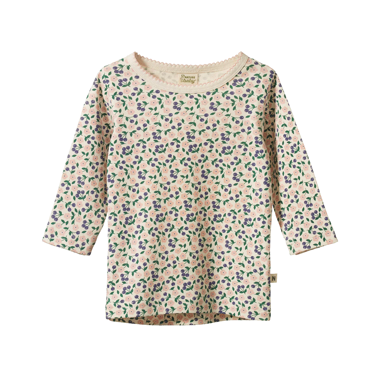 Nature Baby - Long Sleeve Cloud Tee - Briarwood Print