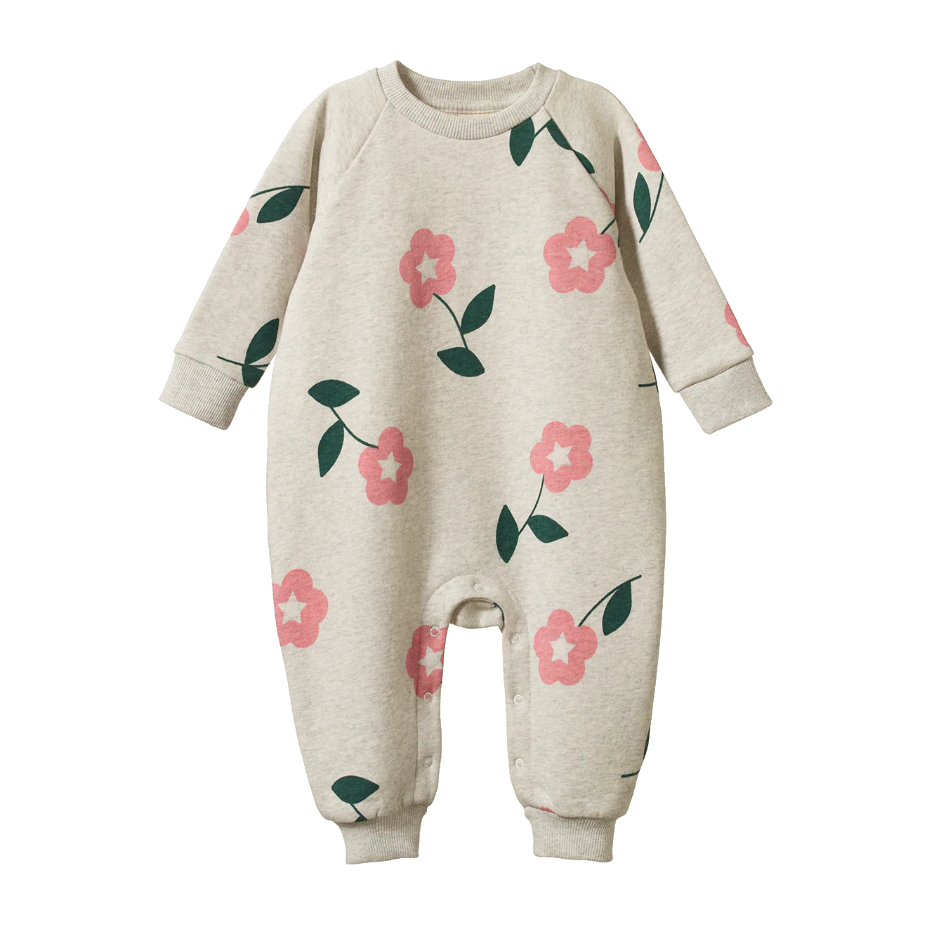 Nature Baby - Long Sleeve Juno Romper - Primrose Print