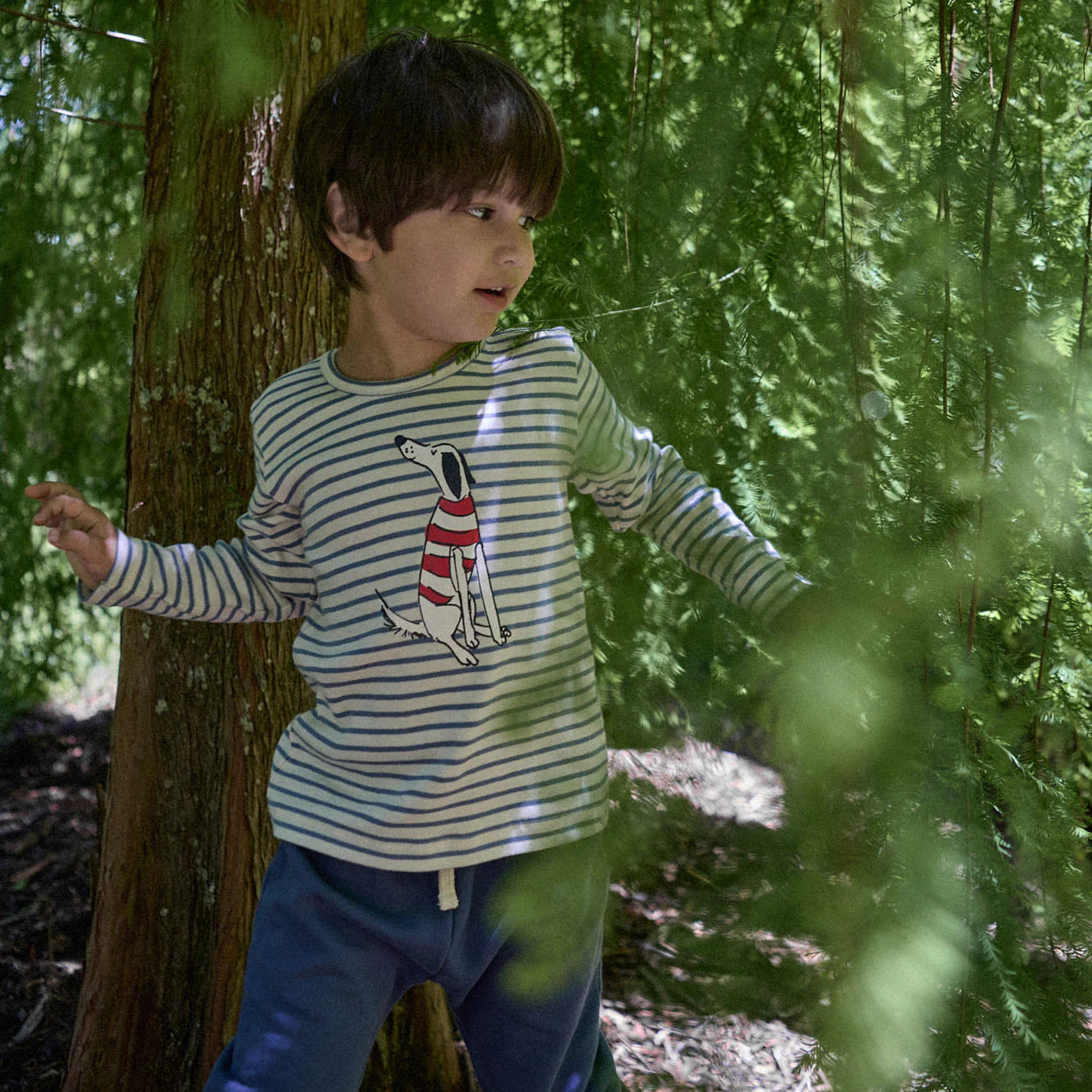 Nature Baby - Long Sleeve River Tee - Best Friend Stripe