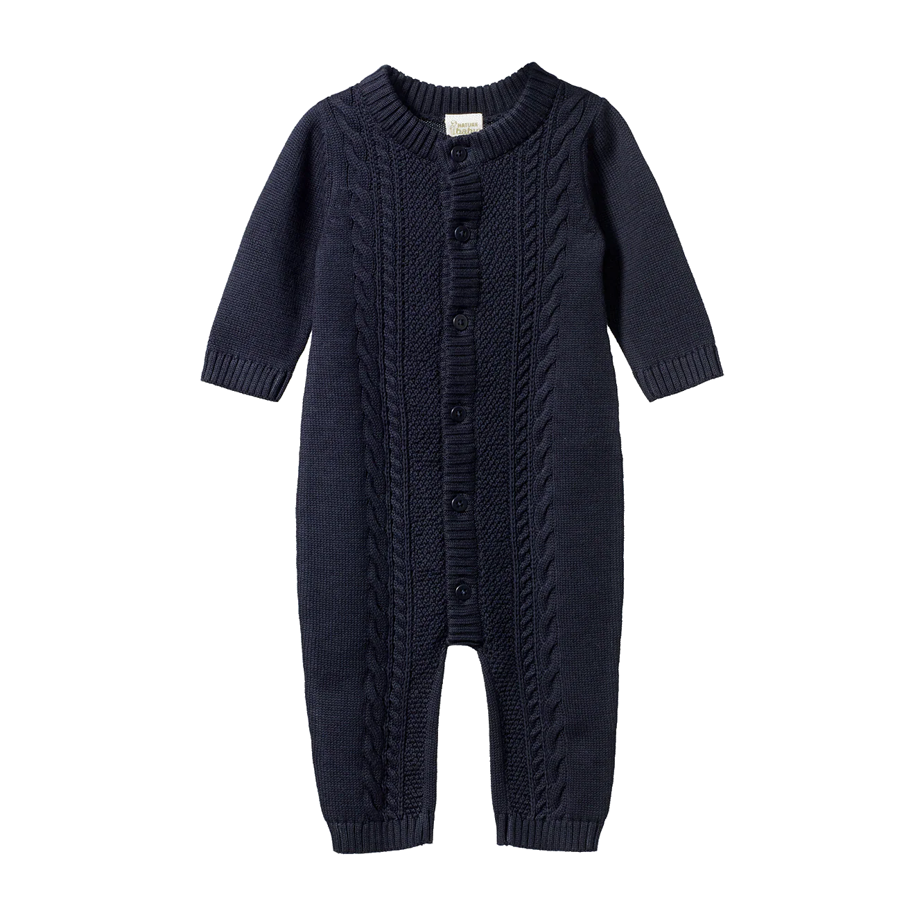 Nature Baby - Lou Suit Cotton Knit - Navy