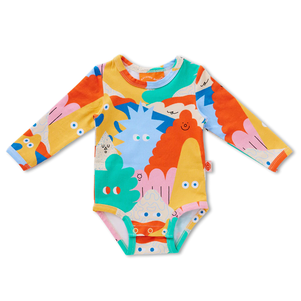 Halcyon Nights - Mount Wiggly Long Sleeve Bodysuit