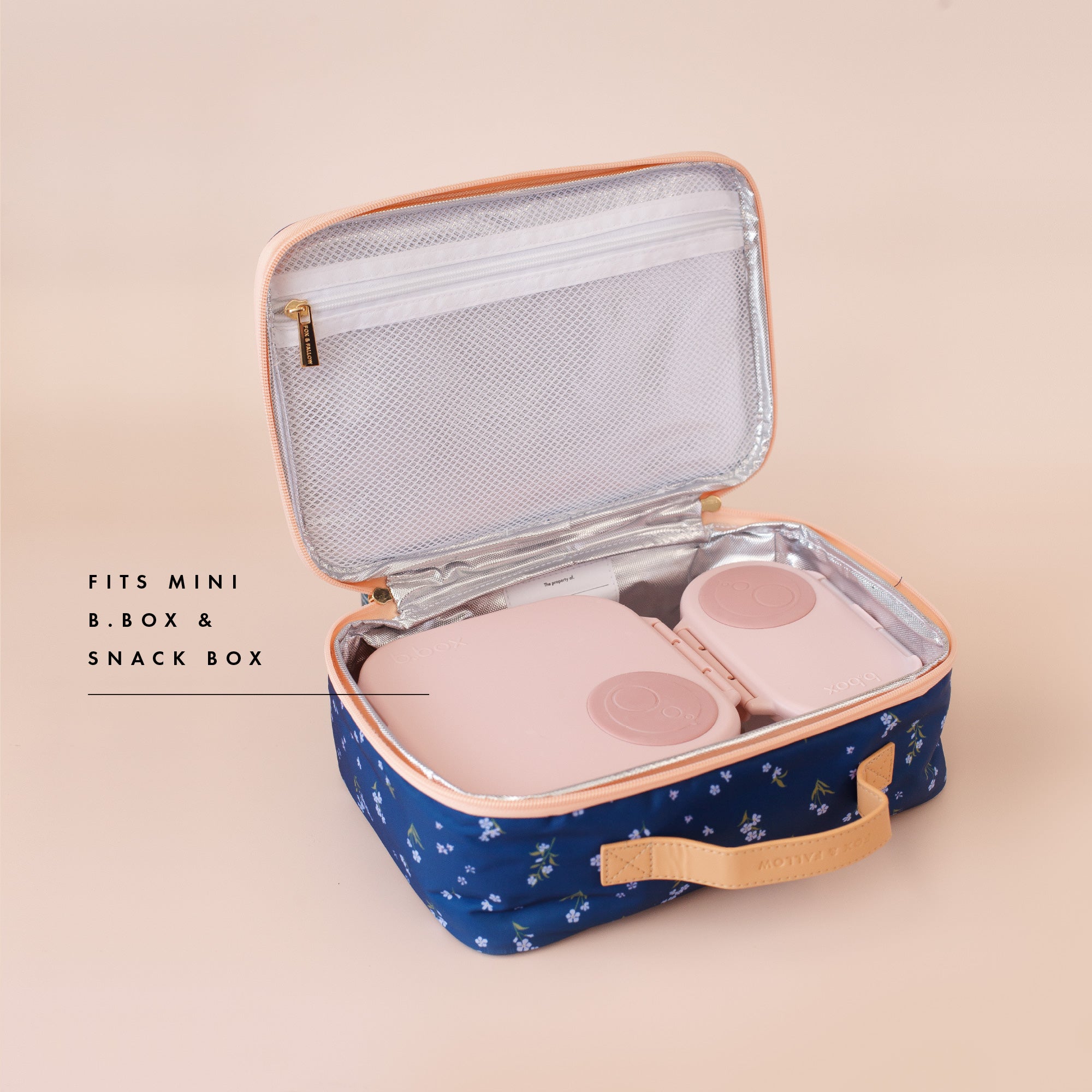 Fox & Fallow- Sage Check Large Lunch Bag