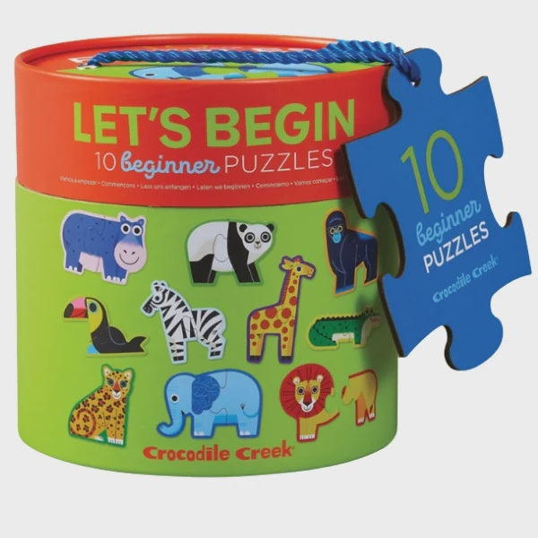 Crocodile Creek - Let's Begin Puzzle 2 pc - Jungle