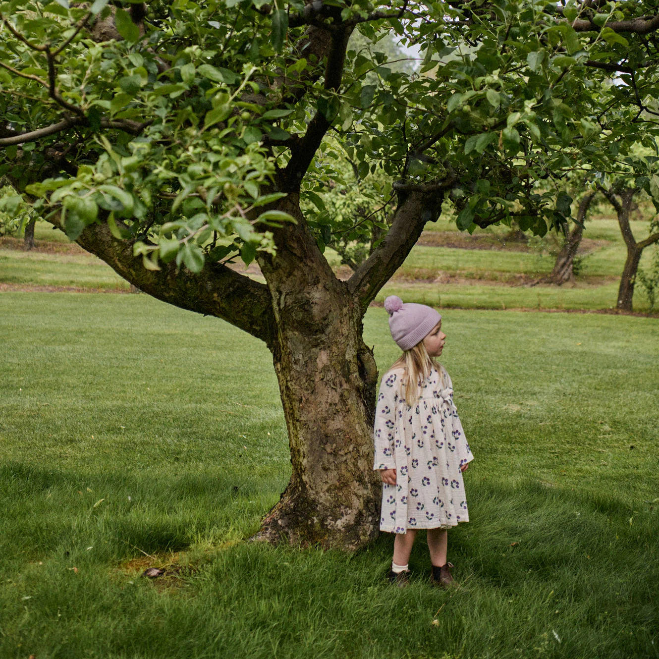 Nature Baby - Mabel Dress - Winter Berry Natural Print
