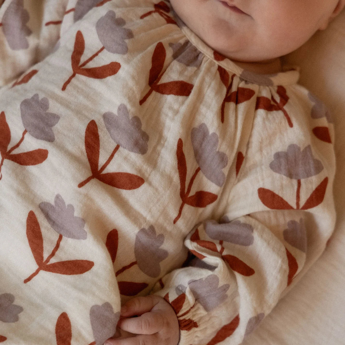Nature baby - Meadow Bodysuit Muslin - Fleurette Print