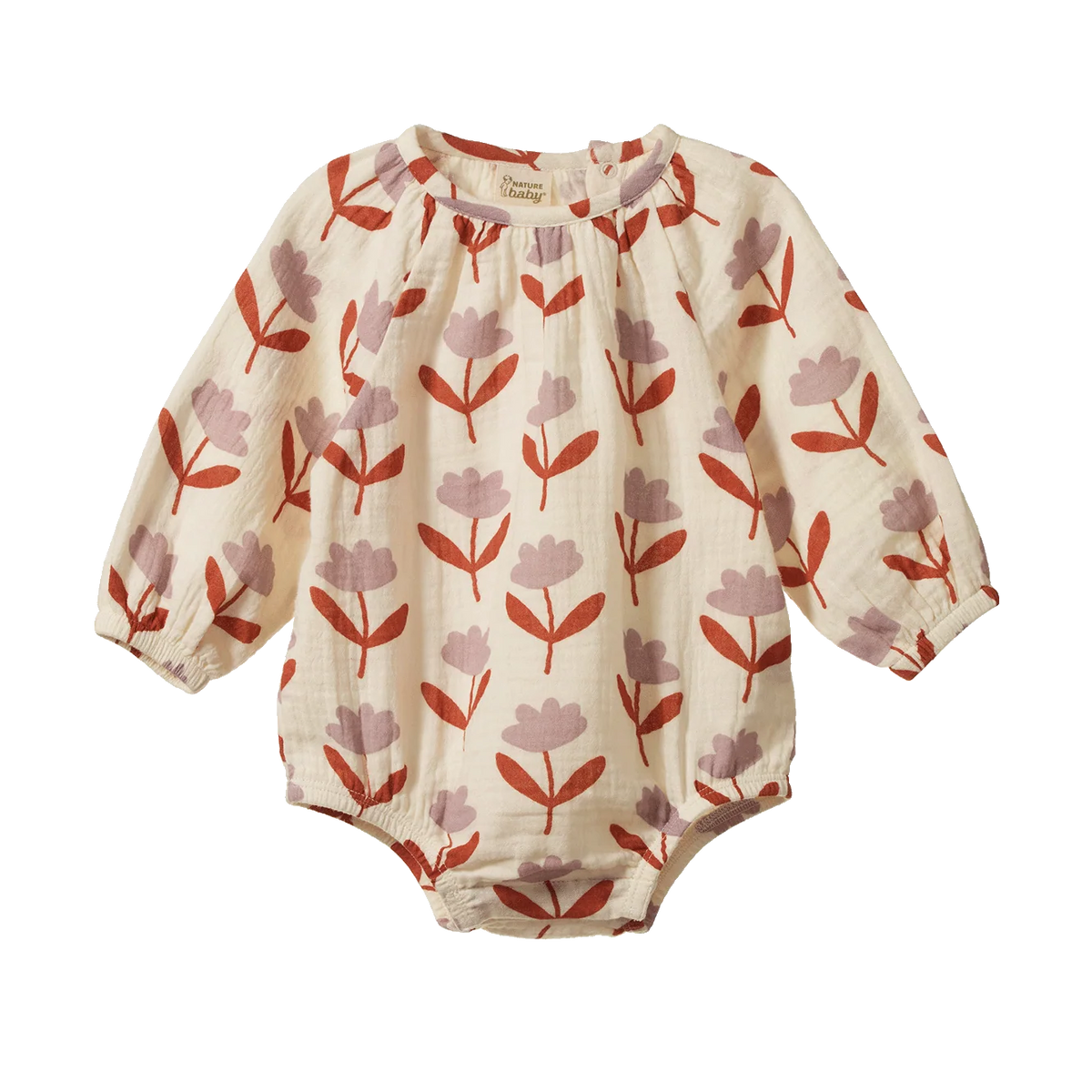Nature baby - Meadow Bodysuit Muslin - Fleurette Print