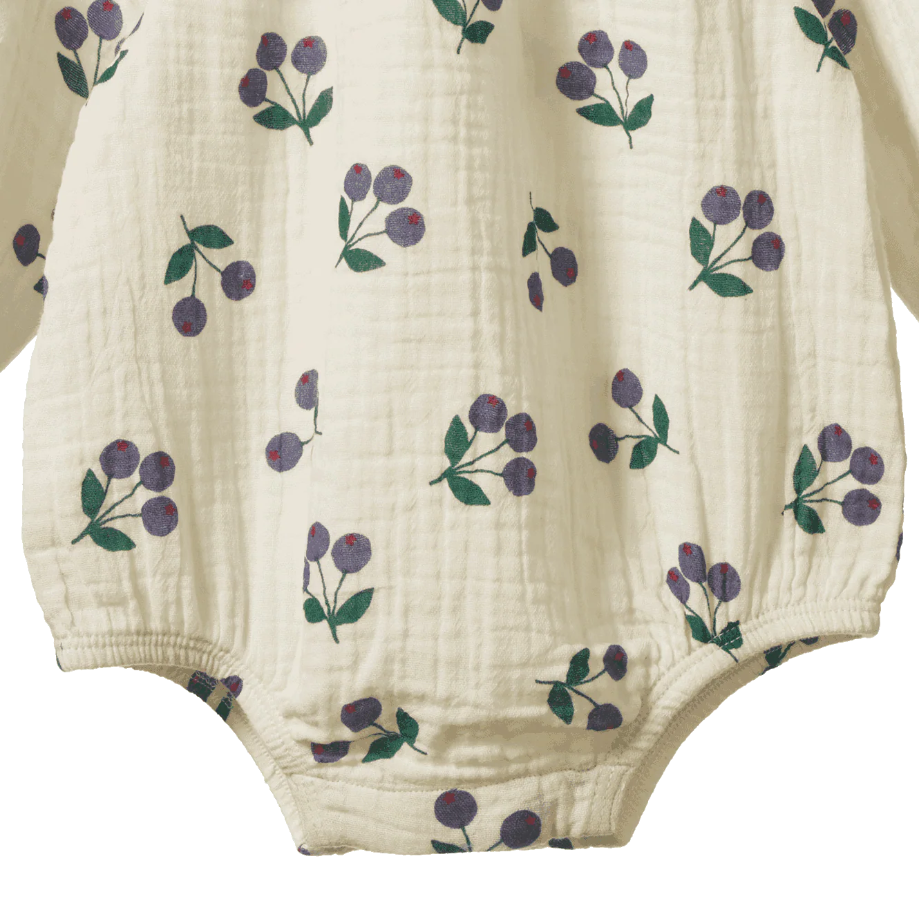 Nature baby - Meadow Bodysuit Muslin - Winter Berry Natural Print