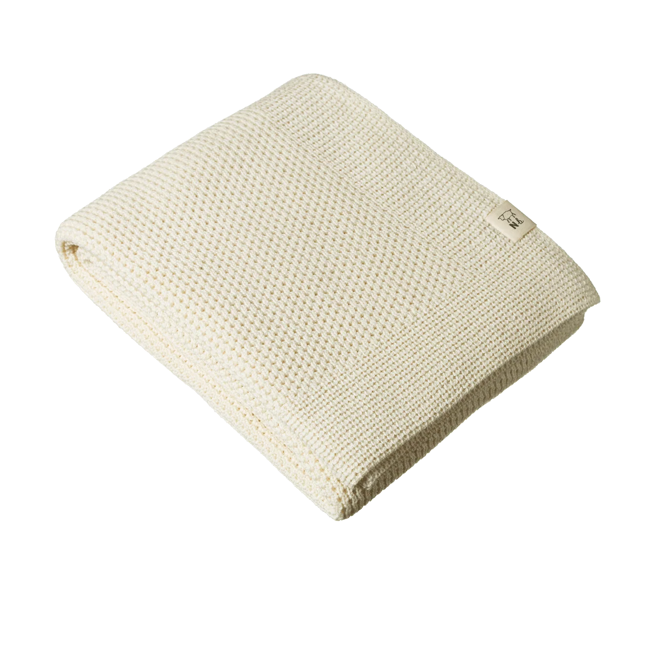 Nature Baby - Merino Knit Blanket - Natural - Bassinet