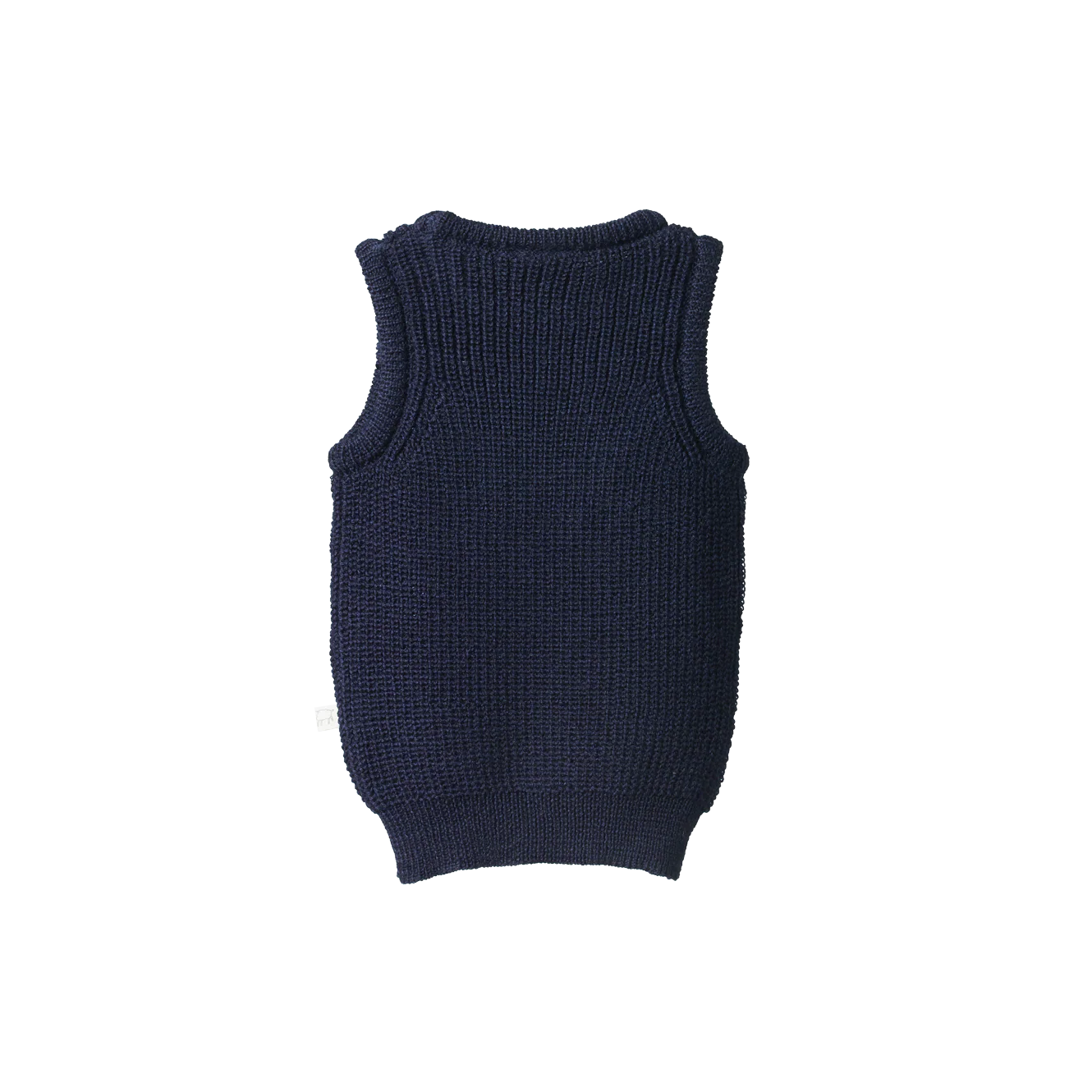Nature Baby - Chunky Knit Merino Vest - Navy