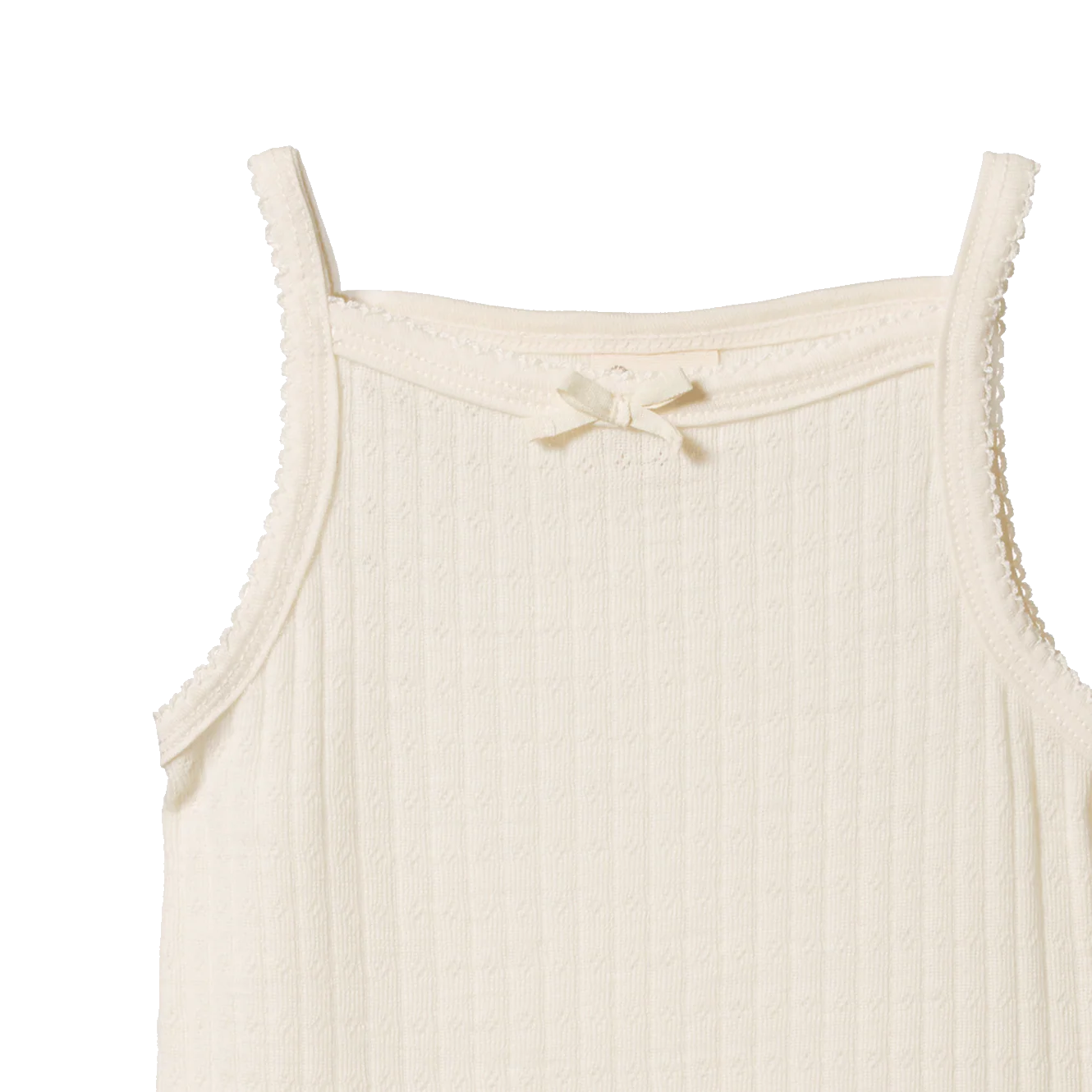 Nature Baby - Merino Essential Camisole Pointelle - Natural