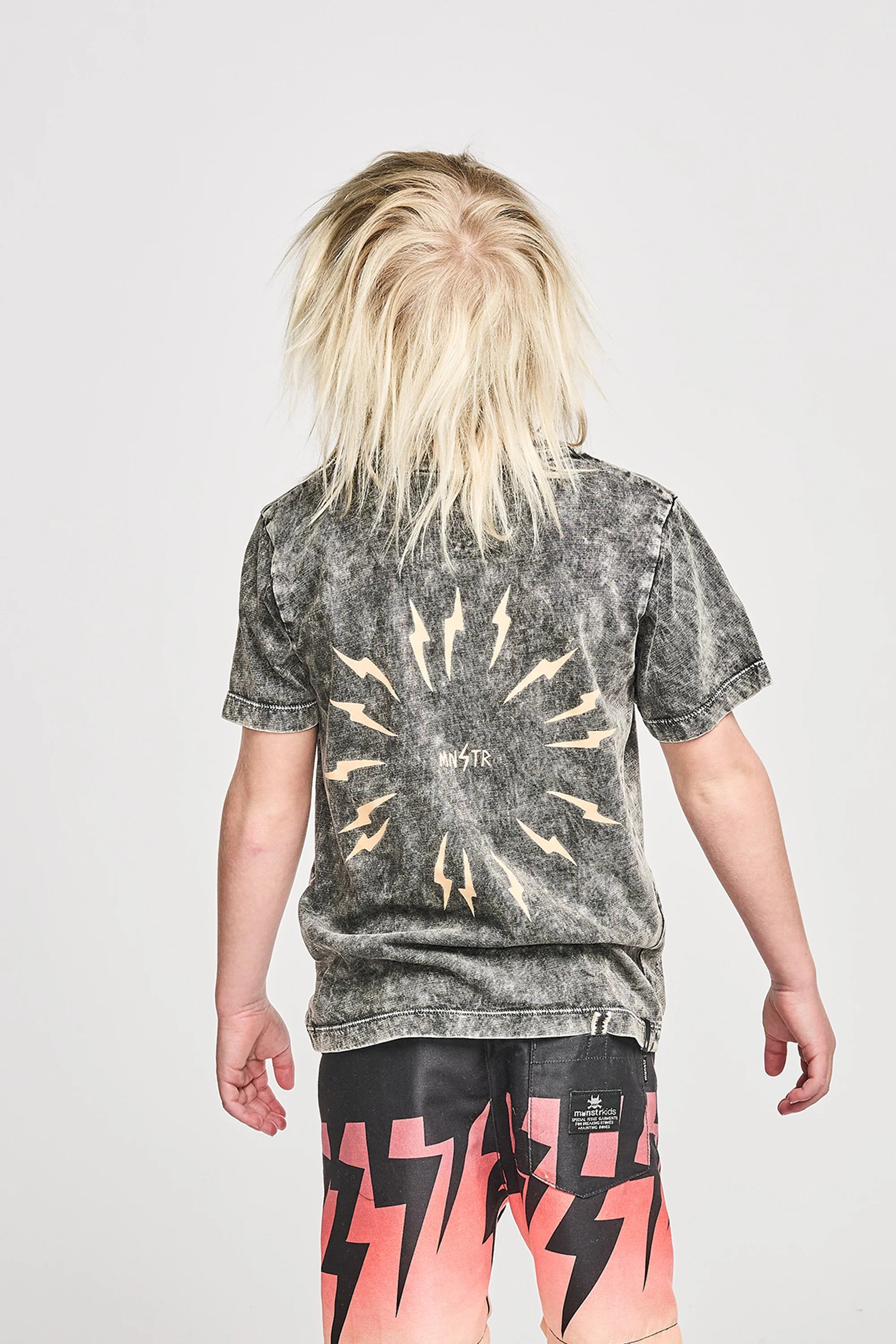 Munster Kids - Electric Tee - Mineral Black