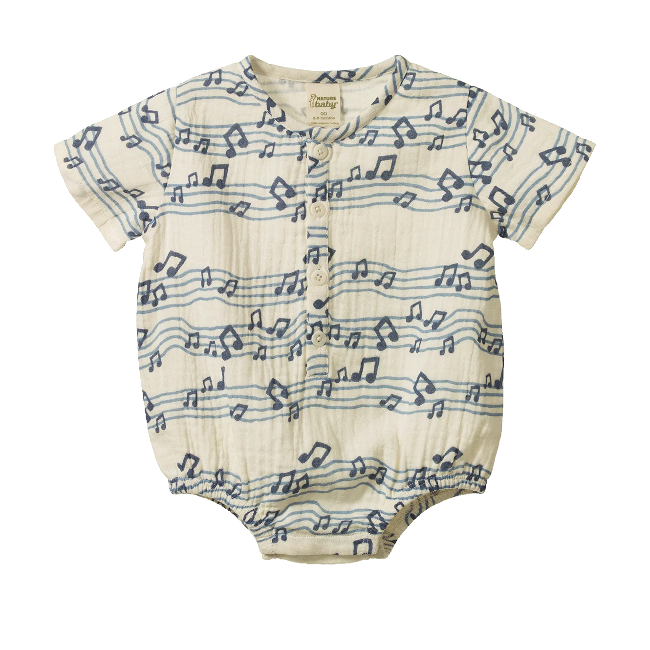 Nature Baby - Monty Suit Muslin - Rhythm Print