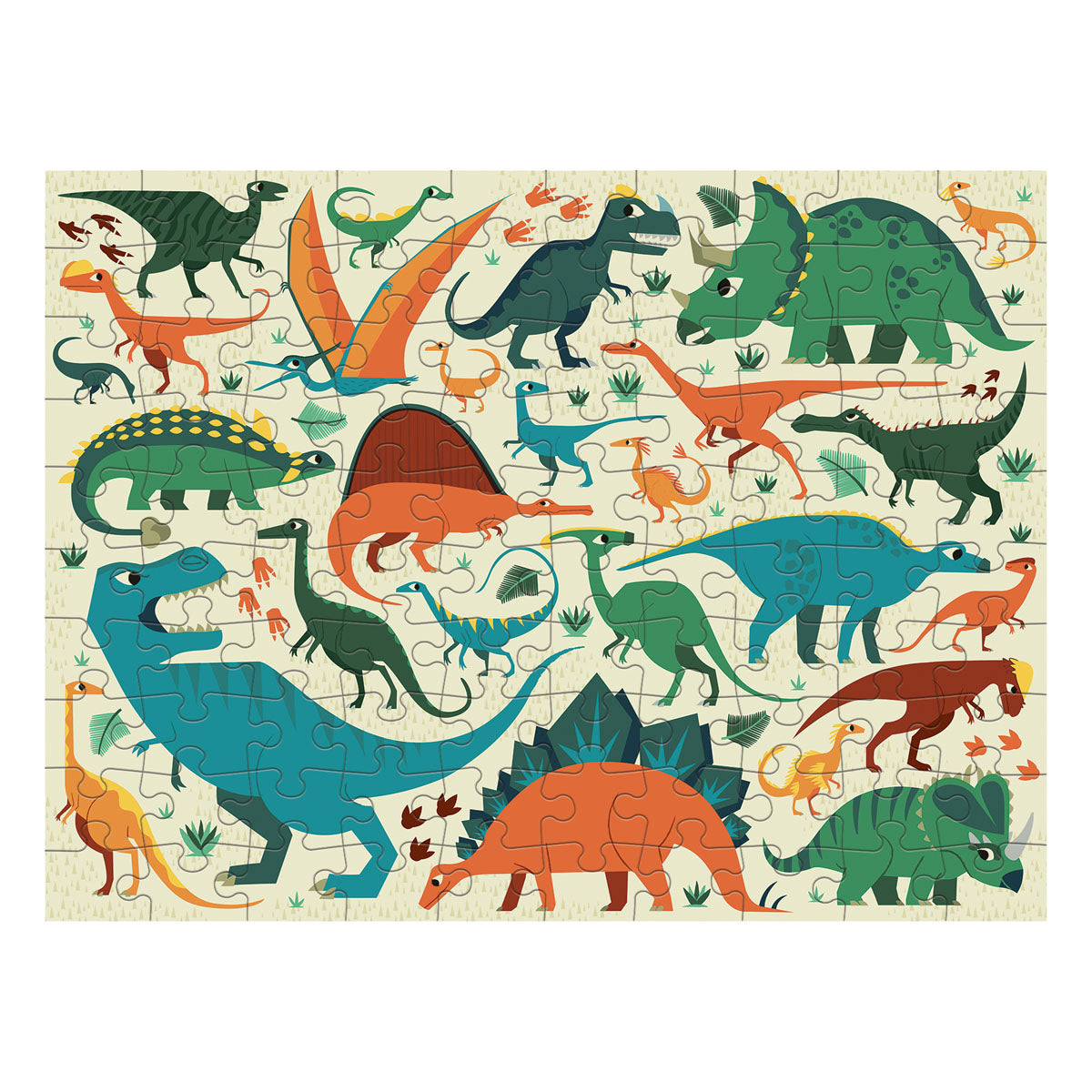 Mudpuppy - Double Sided Puzzle - Dinosaur Dig