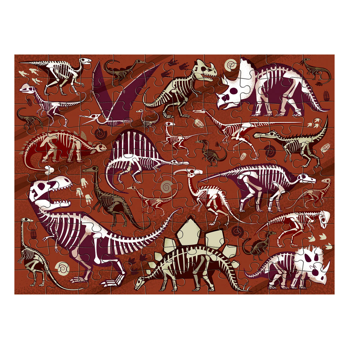 Mudpuppy - Double Sided Puzzle - Dinosaur Dig