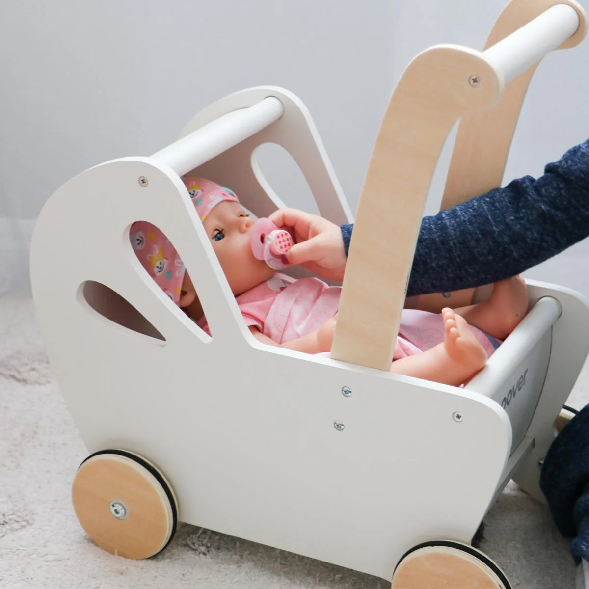 Moover Toys Essentials Dolls Pram – Off White
