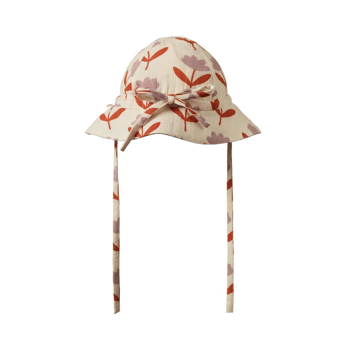 Nature Baby - Muslin Sun hat - Fleurette Print