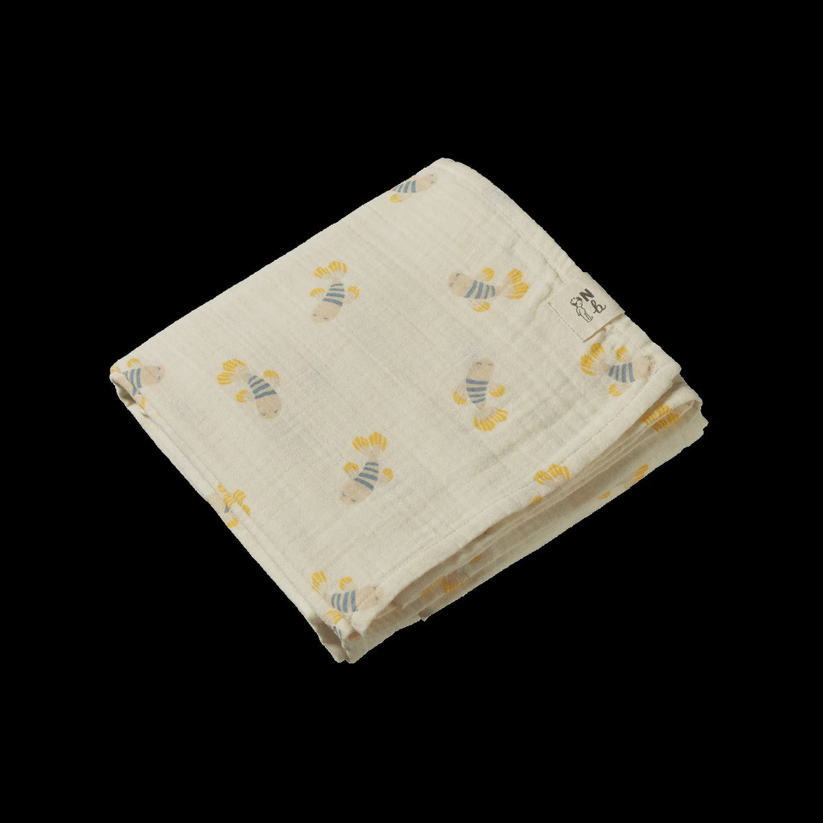 Nature Baby - Muslin Wrap - Fish Fable Print