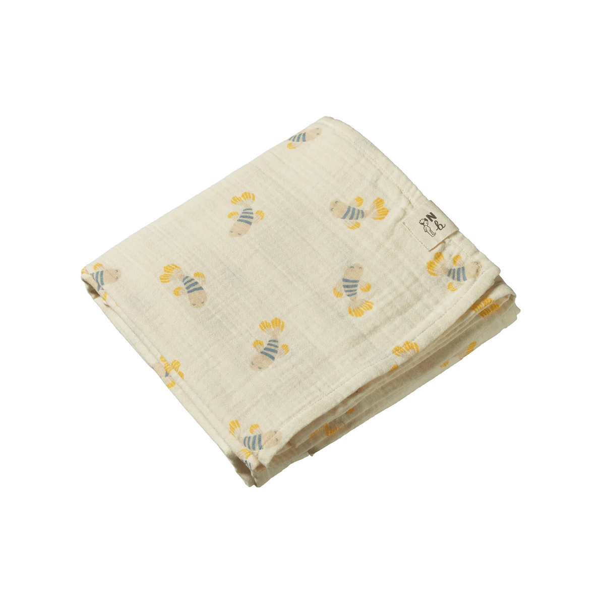 Nature Baby - Muslin Wrap - Fish Fable Print