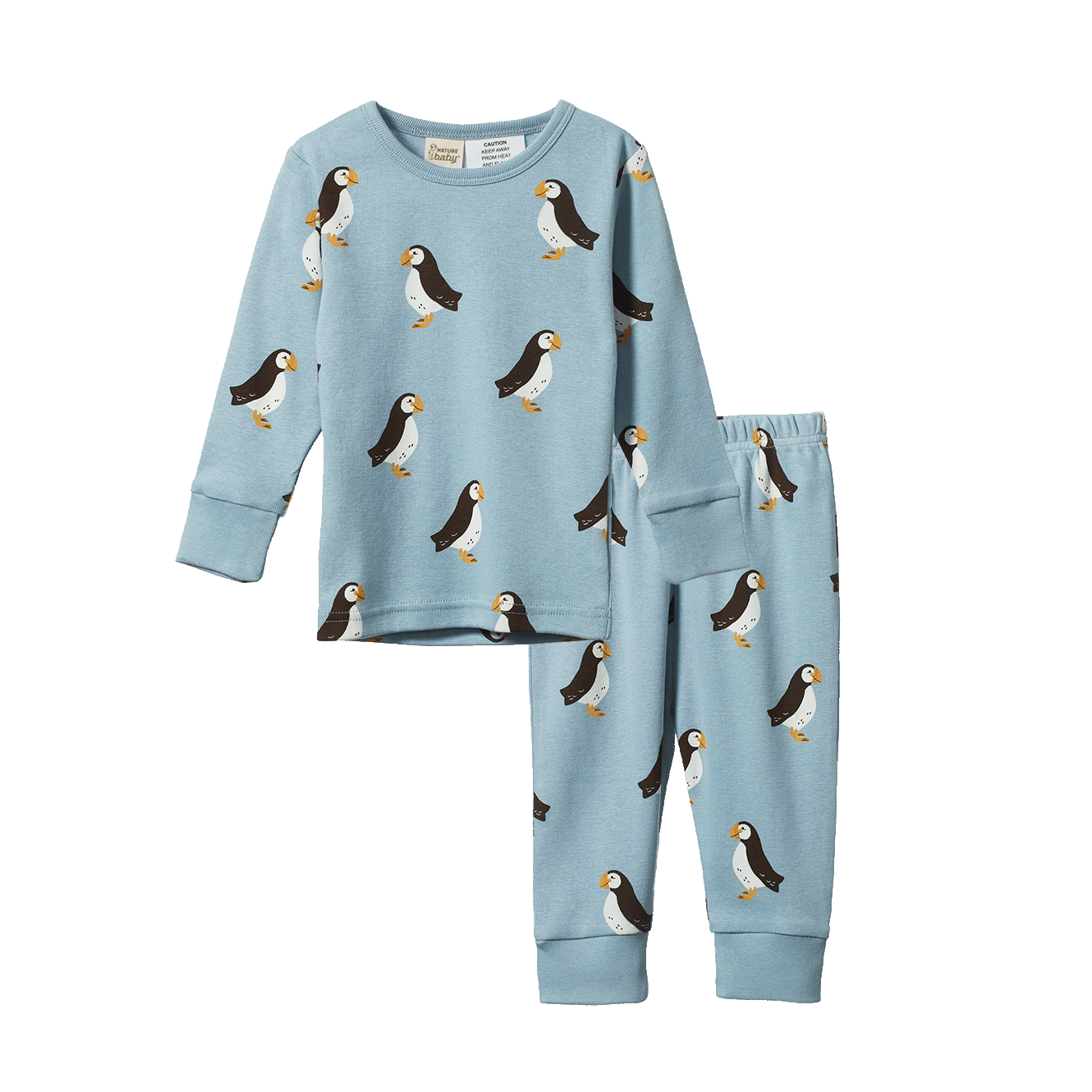 Nature Baby - Long Sleeve Pyjama Set - Puffin Print