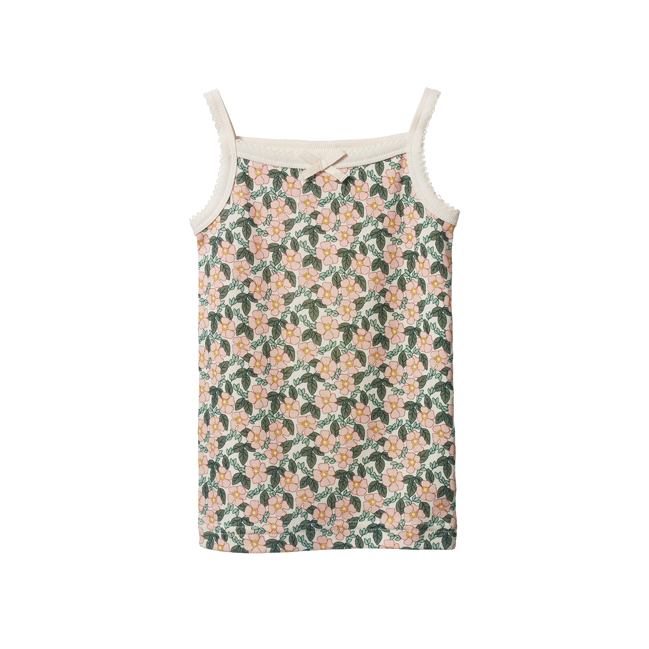 Nature Baby - Pointelle Camisole - Garland Print