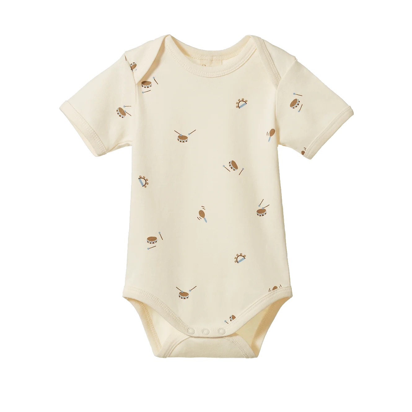 Nature Baby - Short Sleeve Bodysuit - Mini Musical Print
