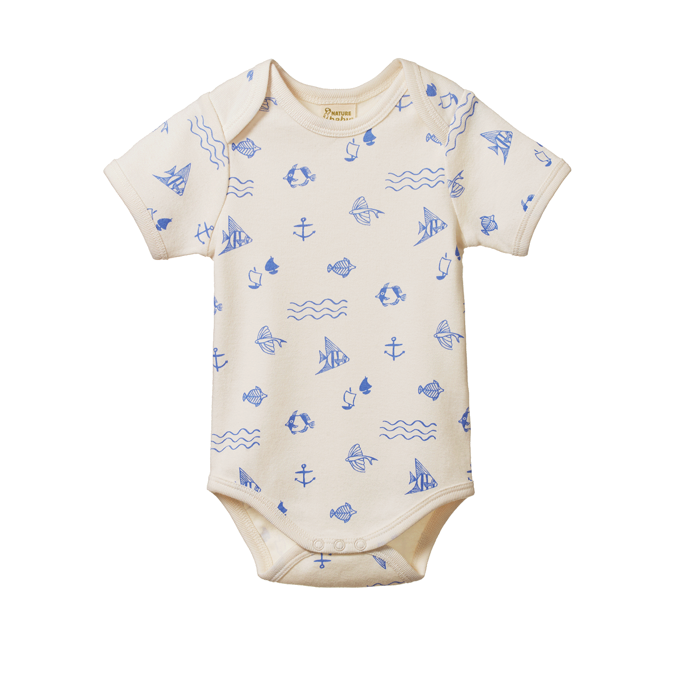 Nature Baby - Short Sleeve Bodysuit - Atlantic Print