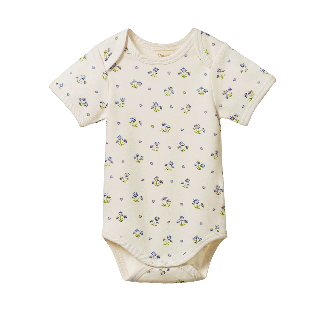 Nature Baby - Short Sleeve Bodysuit - Daisy Daze Print