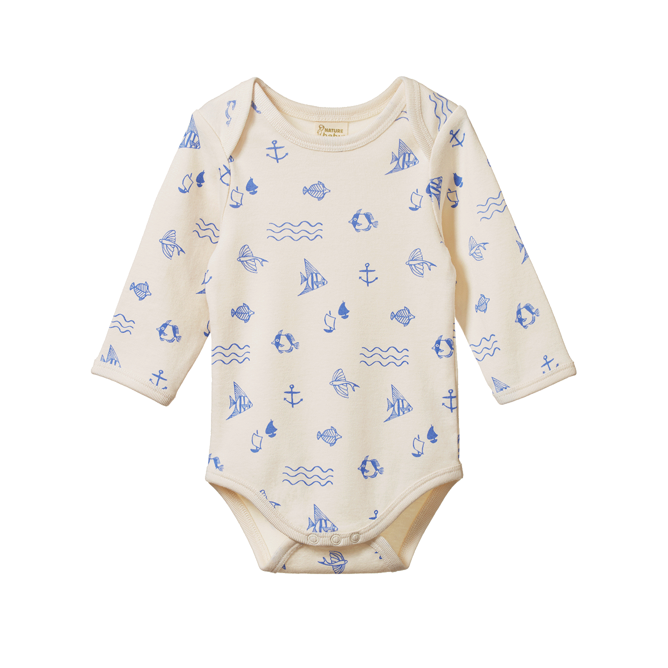 Nature Baby - Long Sleeve Bodysuit - Atlantic Print