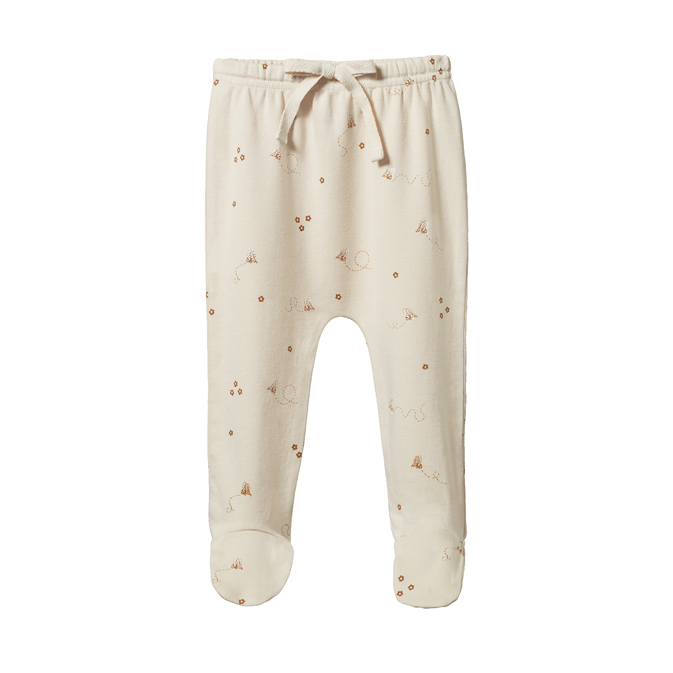 Nature Baby - Cotton Footed Rompers - Bumble Bee Print