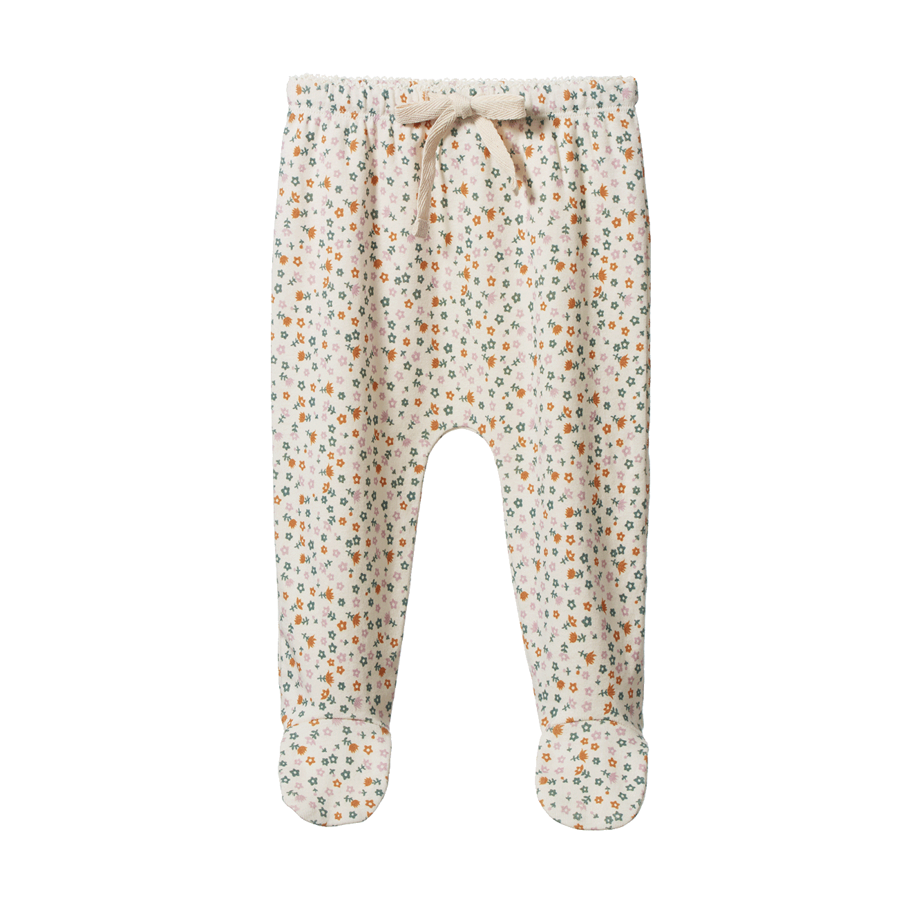 Nature Baby - Cotton Footed Rompers - Pollyanna Print