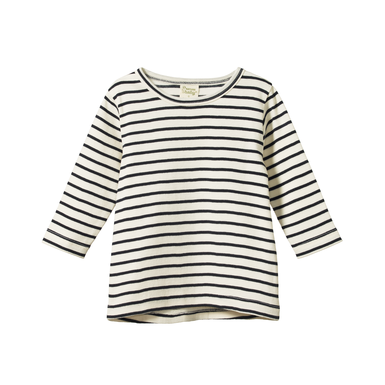 Nature Baby - Long Sleeve River Tee - Navy Sailor Stripe
