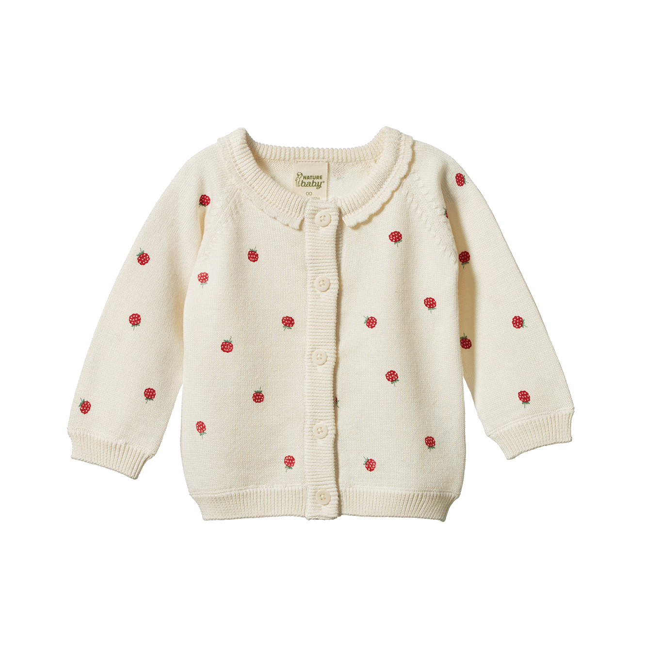Nature Baby - Piper Cardigan - Raspberry Print