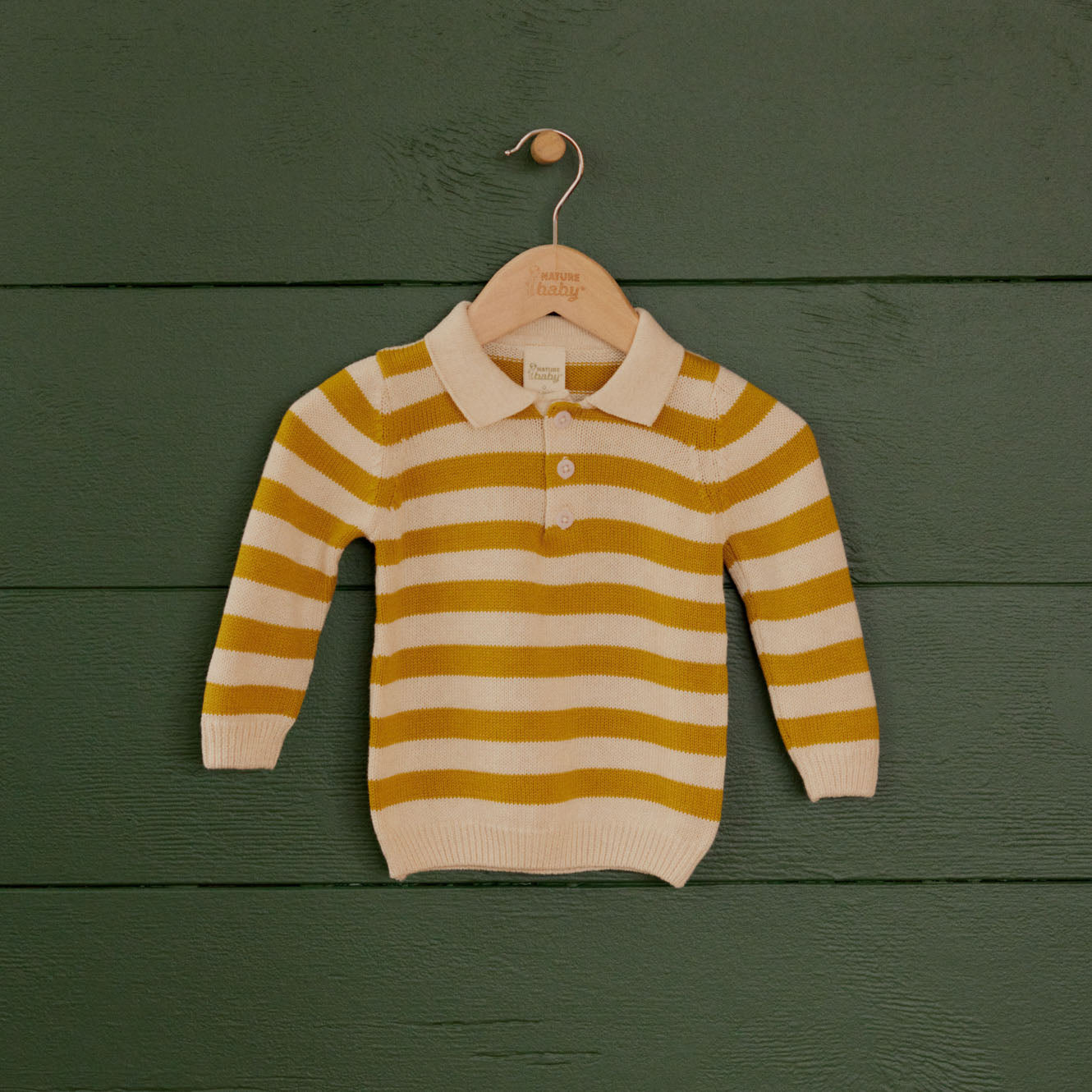 Nature Baby - Grandpa Jumpa - Yellow Sun Bold Stripe