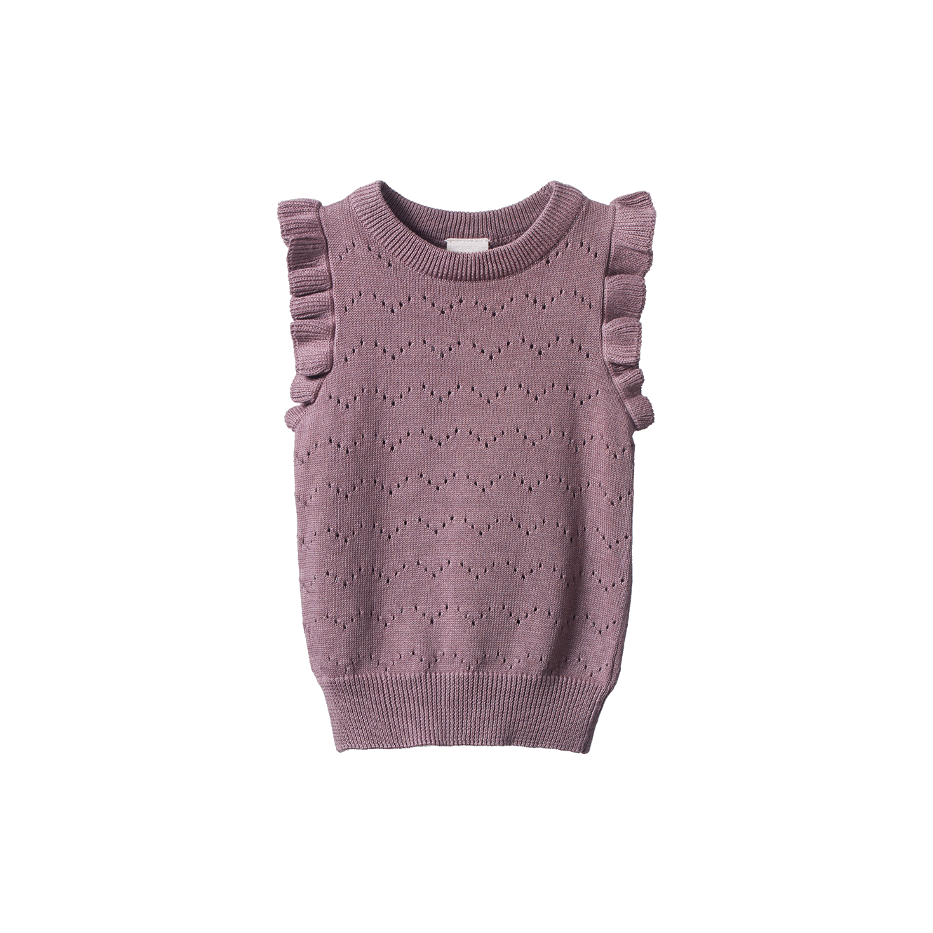 Nature Baby - Mathilde Vest - Twilight Pointelle