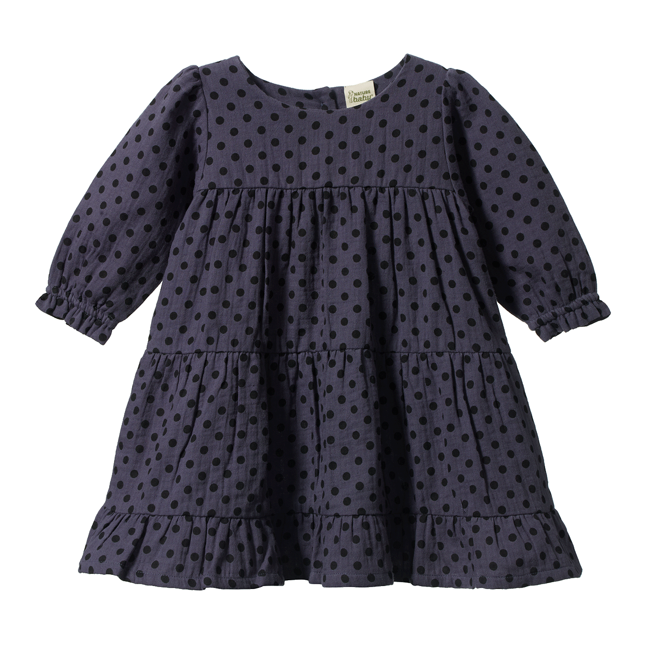 Nature Baby - Violet Polka Dot Elliot Dress