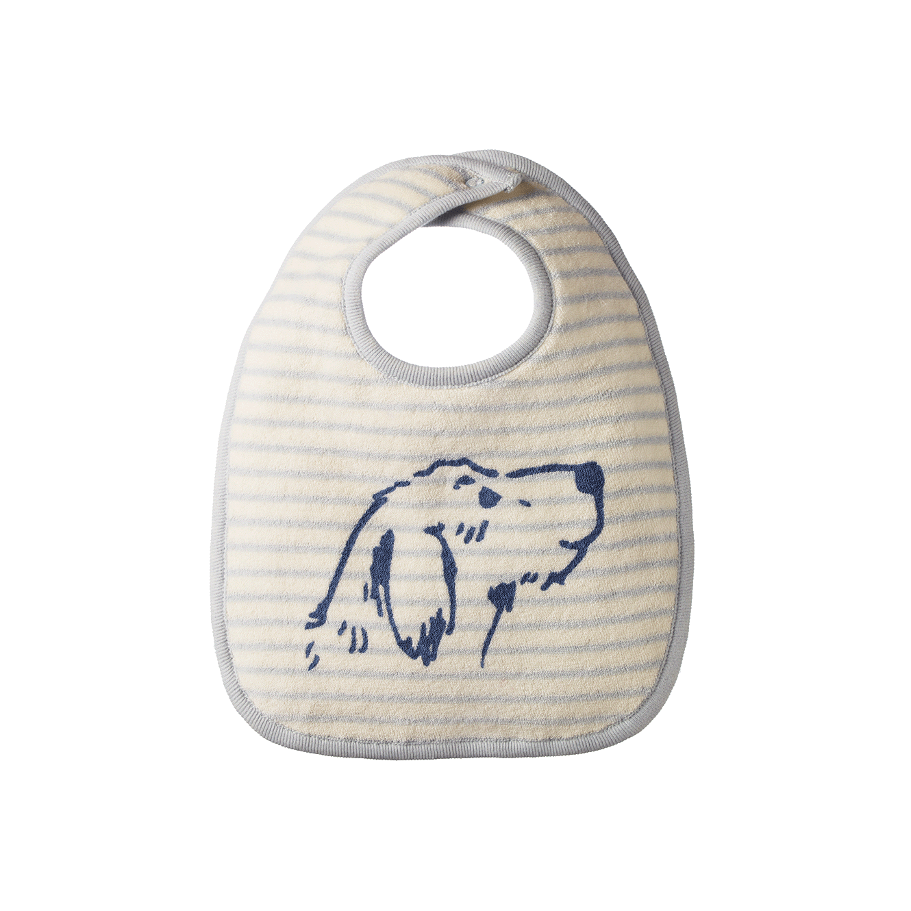 Nature Baby - Reversible Bib - Dog Days Aqua Stripe