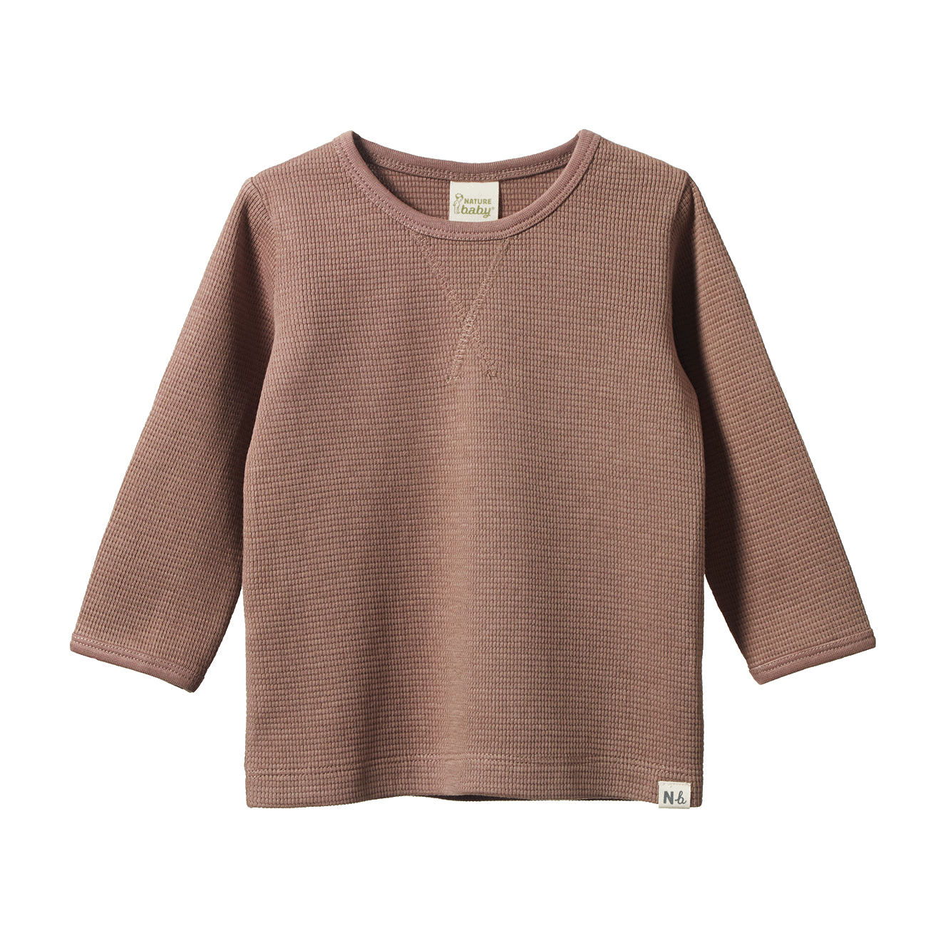 Nature Baby - Long Sleeve Waffle Tee -  Cub