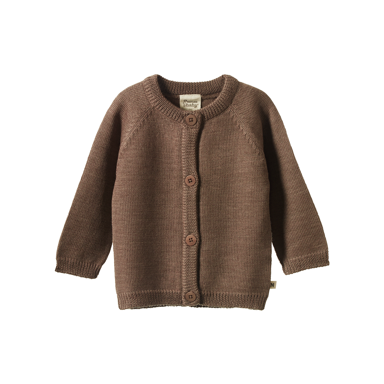 Nature Baby - Merino Knit Cardigan - Cub Marle