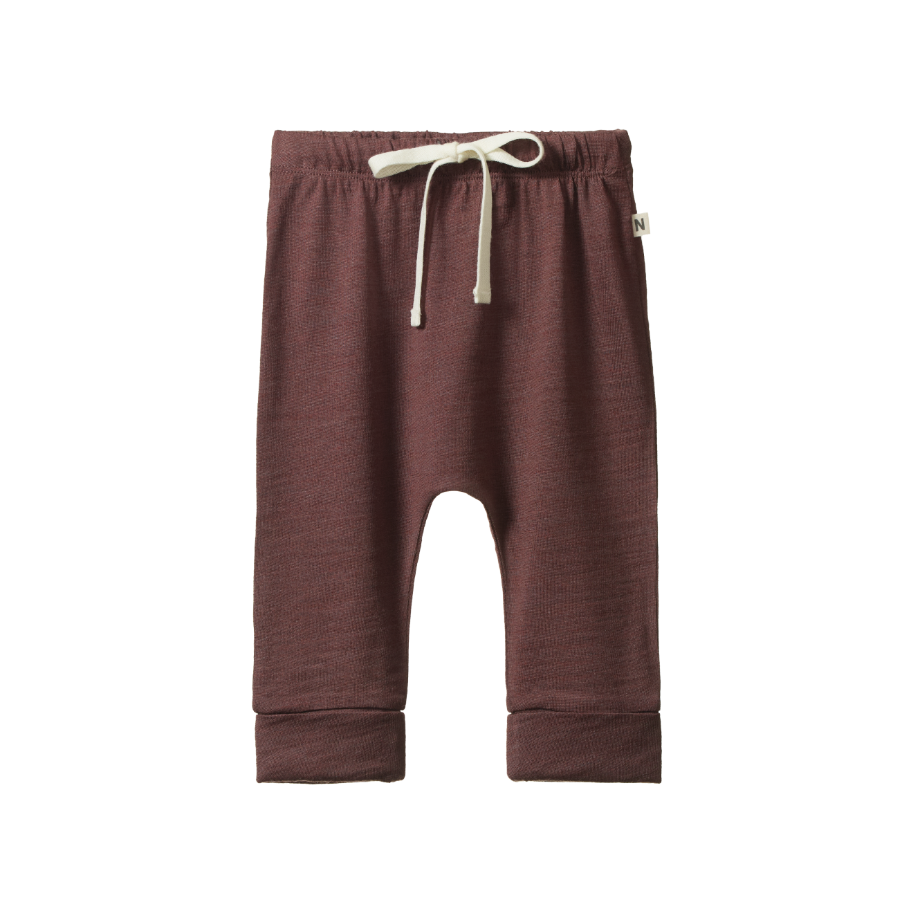 Nature Baby - Merino Drawstring Pant - Marron Marl