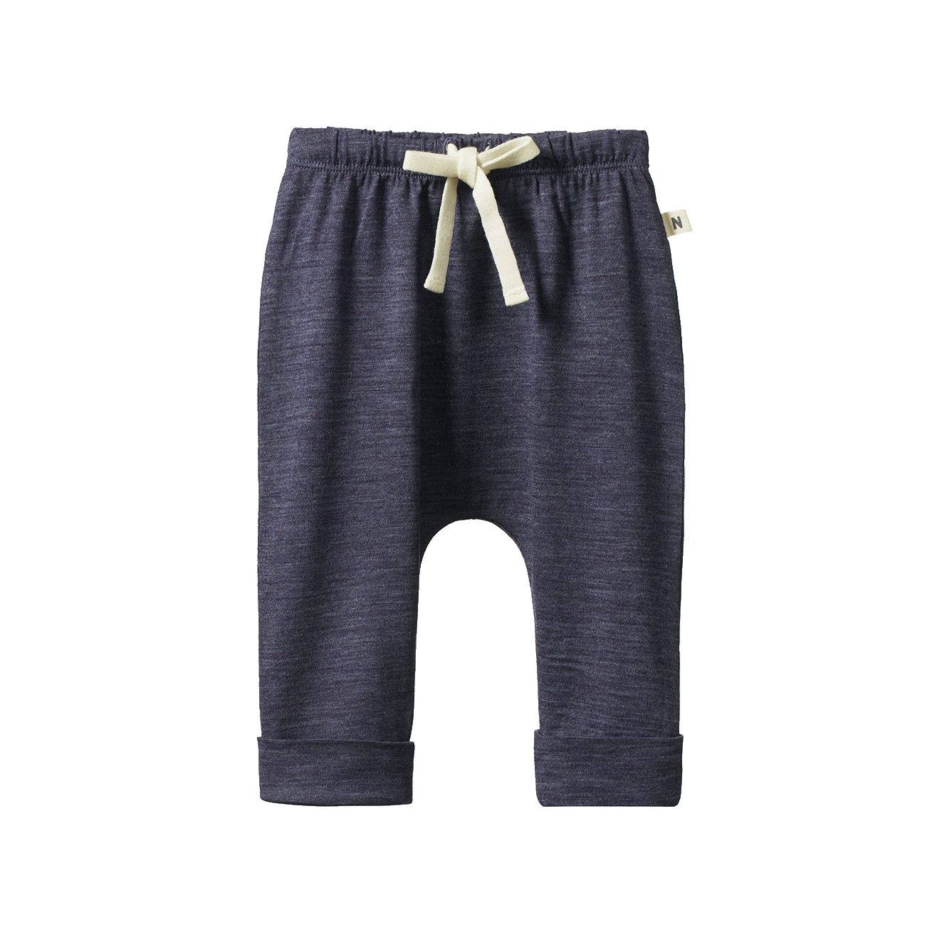 Nature Baby - Merino Drawstring Pant - Mulberry Marl
