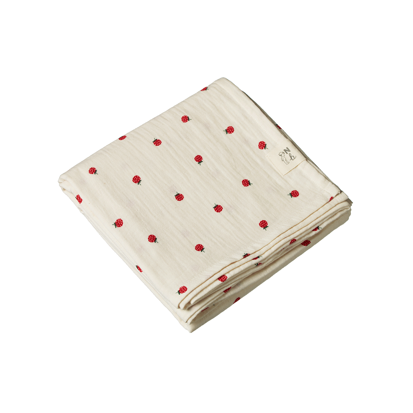 Nature Baby - Muslin Wrap - Raspberry Print