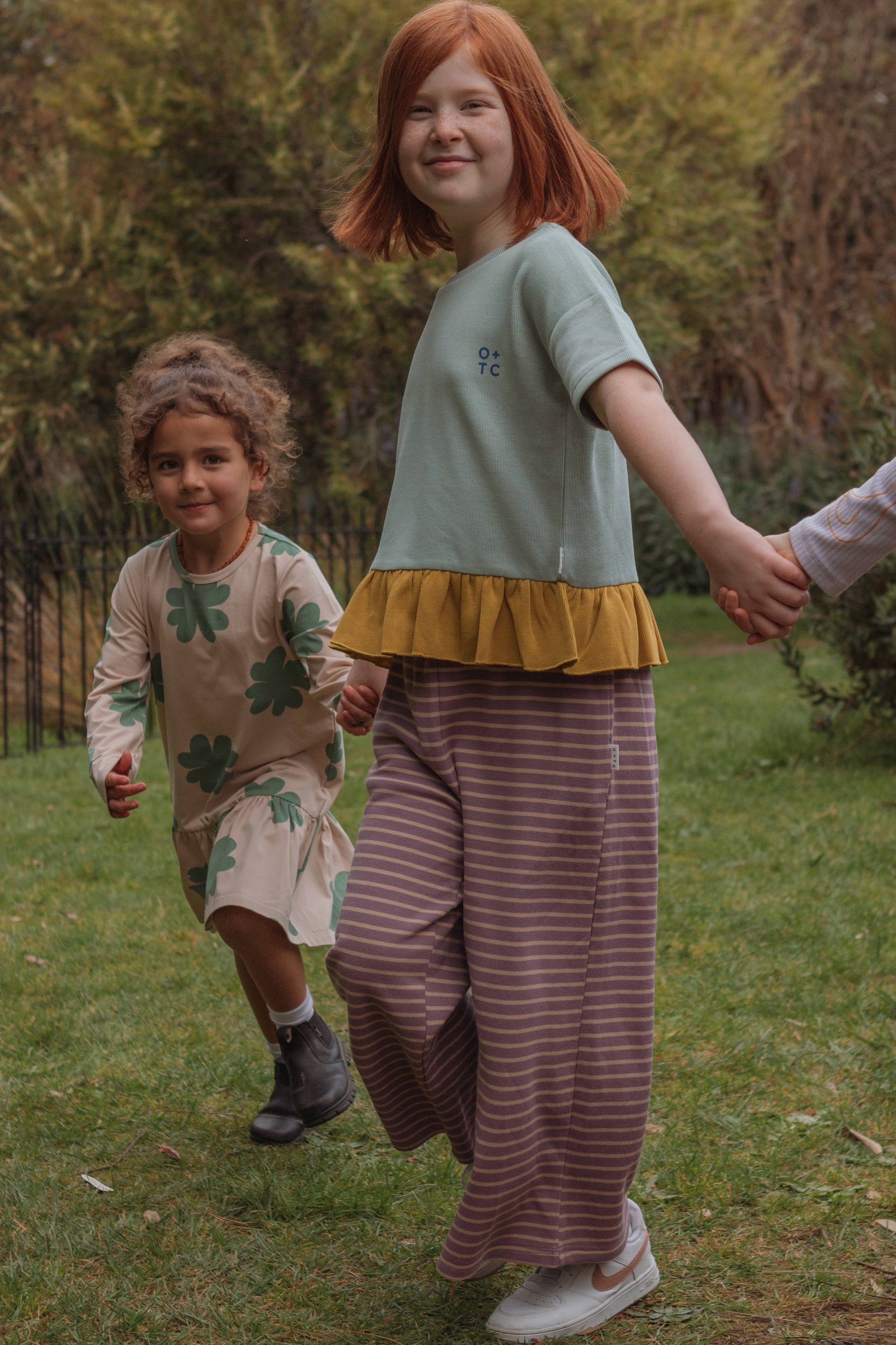 Olive + The Captain - Mauve Stripe Culottes