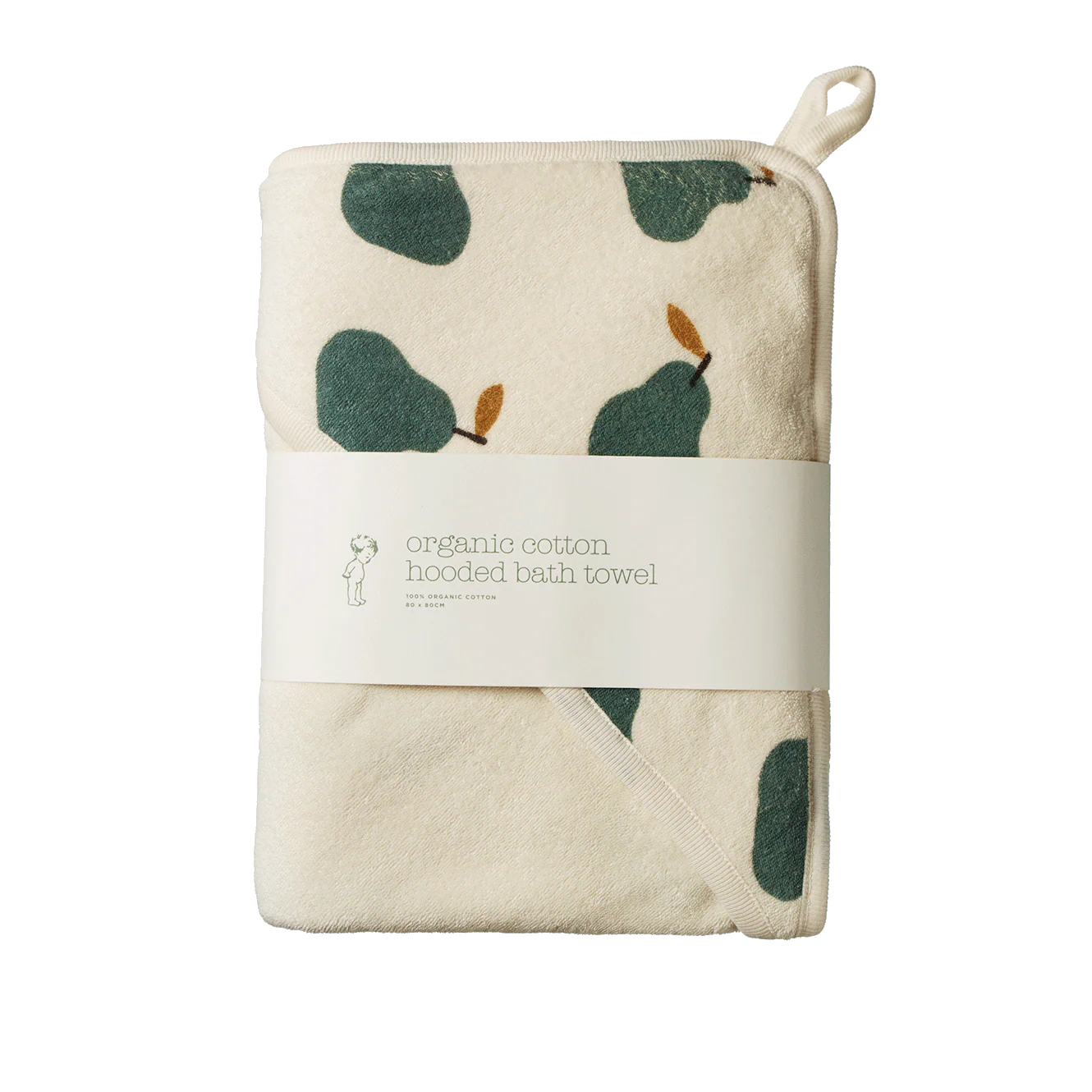 Nature Baby - Hooded Towel - Pear Print
