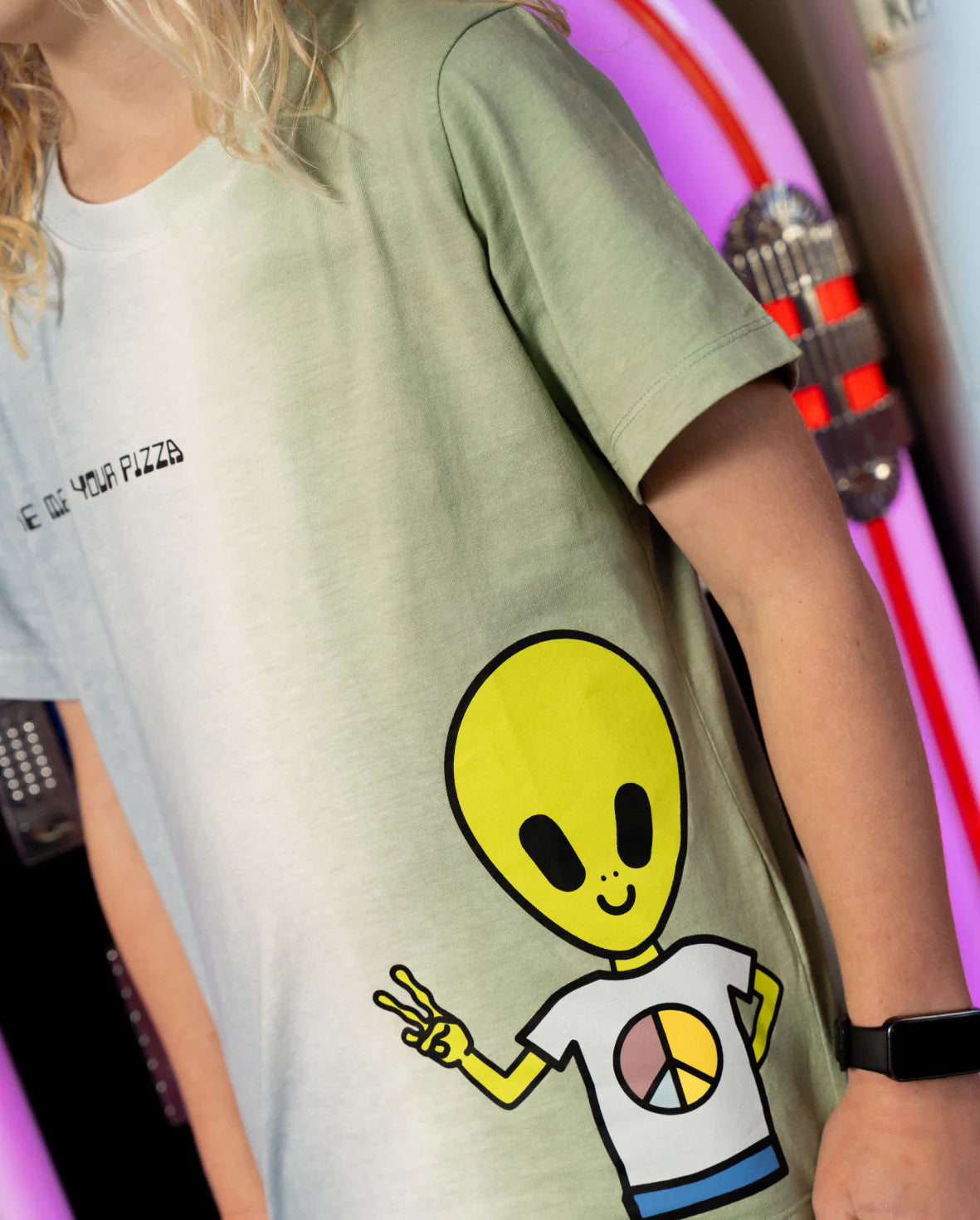 Band of Boys -  Ombre Alien Pizza Tee