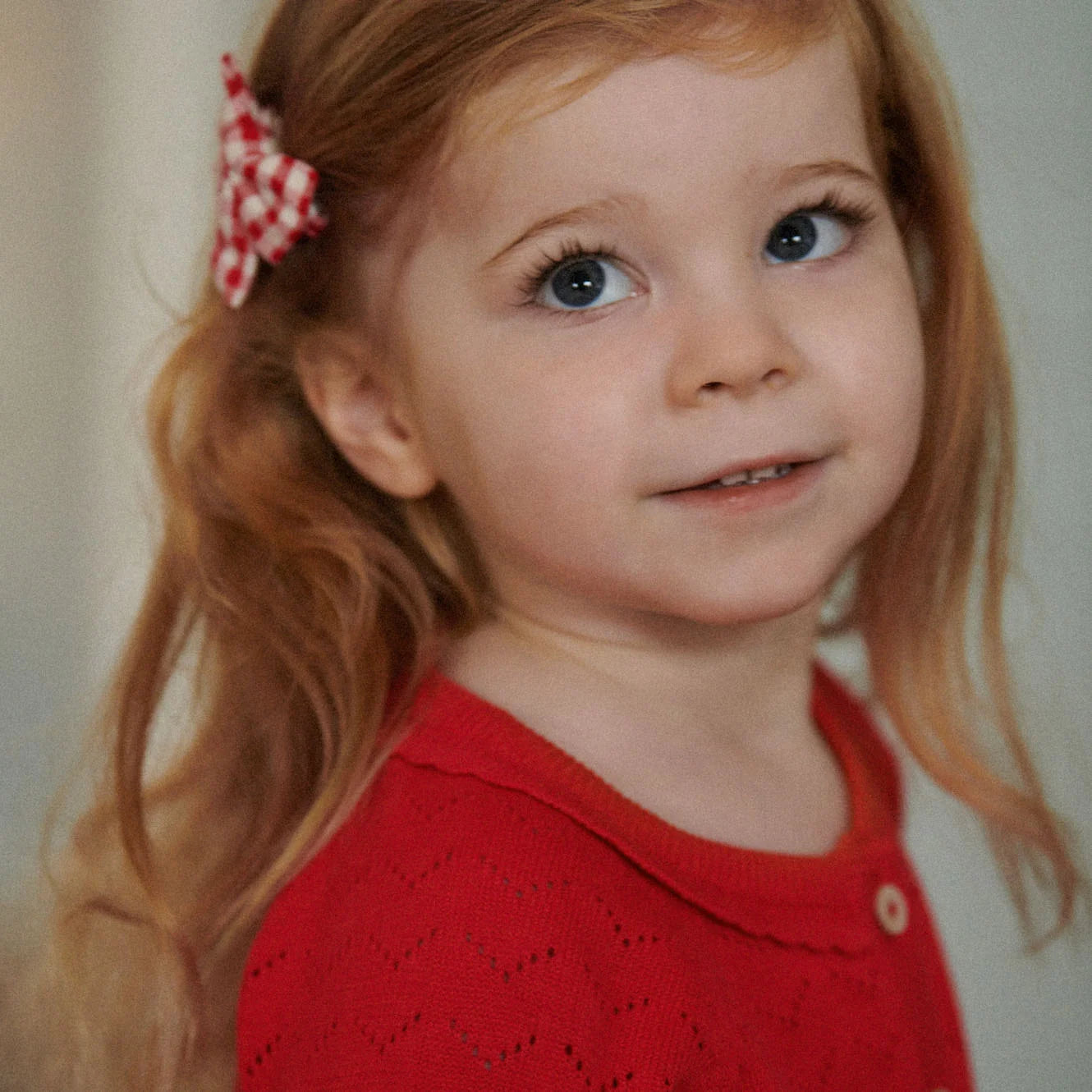Nature Baby - Piper Cardigan - Raspberry Red Pointelle